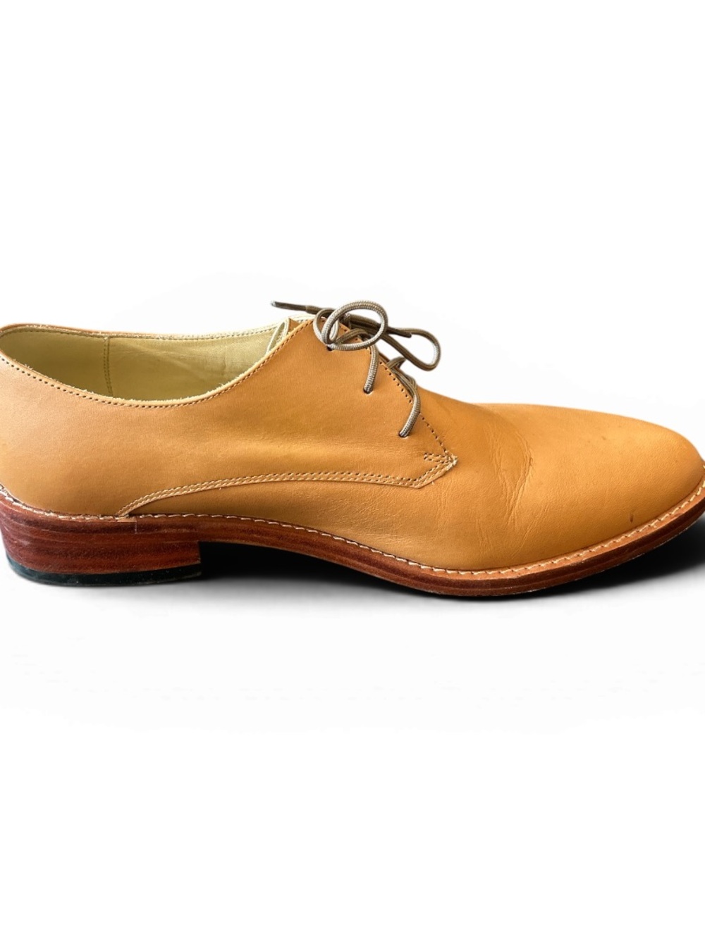 Nisolo Women’s James Oxfords, Tan Leather